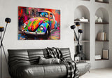 Colorful VW Glass Wall Art || Designer Collection.
