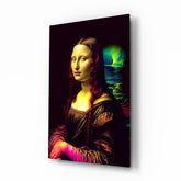Mona Lisa V2 Glass Wall Art || Designer Collection.