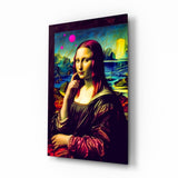 Mona Lisa V2 Glass Wall Art || Designer Collection.