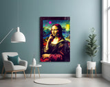 Mona Lisa V2 Glass Wall Art || Designer Collection.