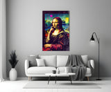 Mona Lisa V2 Glass Wall Art || Designer Collection.