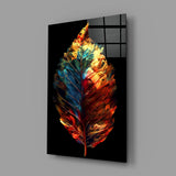 Autumn Leaf Glass Wall Art || Designer Collection.