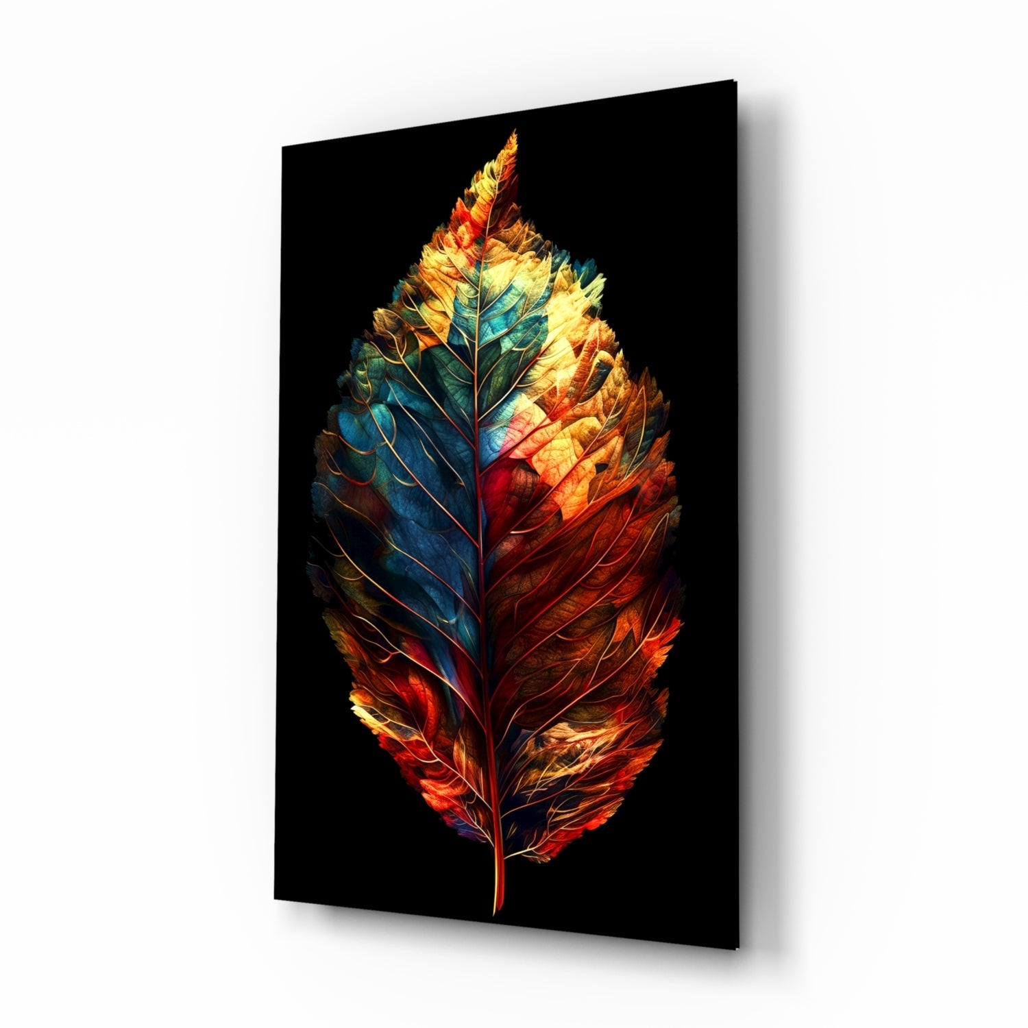 Autumn Leaf Glass Wall Art || Designer Collection.