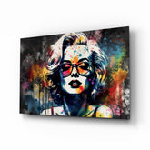 Marilyn Monroe Glass Wall Art || Designer Collection.