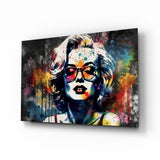 Marilyn Monroe Glass Wall Art || Designer Collection.