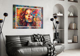 Orange Kiss Glass Wall Art || Designer Collection.