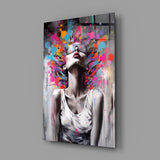 Colors in My Head Glass Wall Art || Designer Collection.