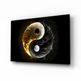 Ying Yang Glass Wall Art || Designer Collection.