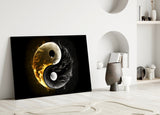 Ying Yang Glass Wall Art || Designer Collection.