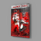 NFL - Mahomes x Brady Glass Wall Art || Designer Collection.