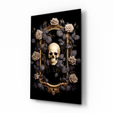 Skull Portrait Glass Wall Art || Designer Collection.