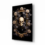 Skull Portrait Glass Wall Art || Designer Collection.