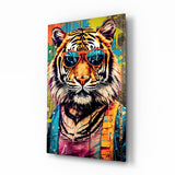 Cool Tiger Glass Wall Art || Designer Collection.