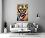 Cool Tiger Glass Wall Art || Designer Collection.