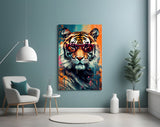 Cool Tiger Glass Wall Art || Designer Collection.