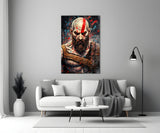 Kratos Glass Wall Art || Designer Collection.