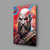 Kratos Glass Wall Art || Designer Collection.