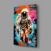 Astronaut Glass Wall Art || Designer Collection.
