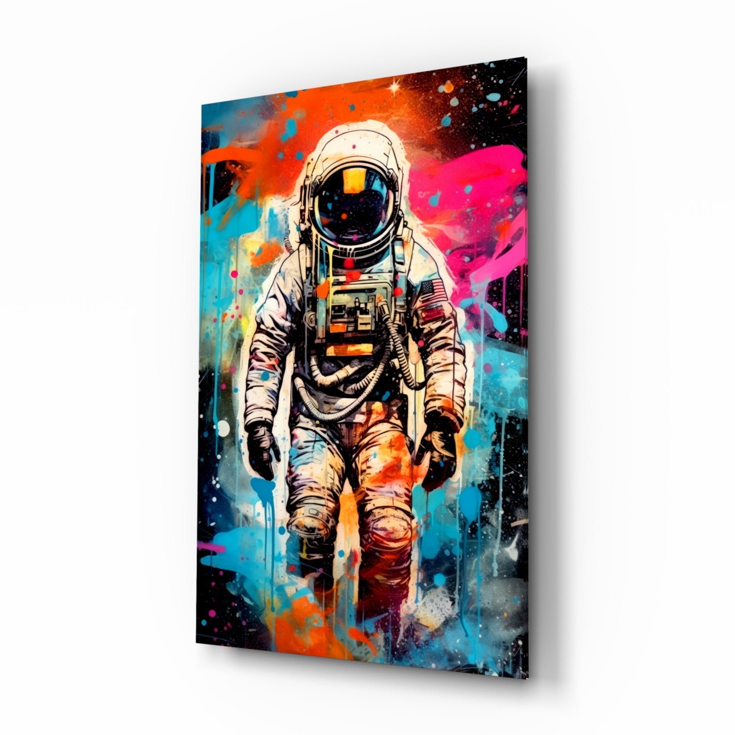 Astronaut Glass Wall Art || Designer Collection.