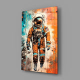 Astronaut Glass Wall Art || Designer Collection.
