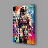 Astronaut Glass Wall Art || Designer Collection.