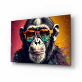 Cool Monkey Glass Wall Art || Designer Collection.