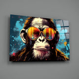 Cool Monkey Glass Wall Art || Designer Collection.