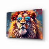 Cool Lion Glass Wall Art || Designer Collection.