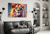 Cool Lion Glass Wall Art || Designer Collection.