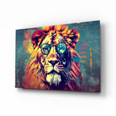 Cool Lion Glass Wall Art || Designer Collection.
