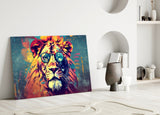 Cool Lion Glass Wall Art || Designer Collection.