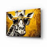 Cool Giraffe Glass Wall Art || Designer Collection.