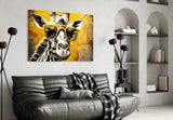Cool Giraffe Glass Wall Art || Designer Collection.