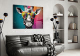 Cool Giraffe Glass Wall Art || Designer Collection.