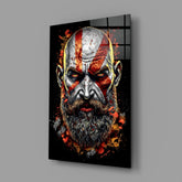 Kratos Glass Wall Art || Designer Collection.
