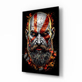 Kratos Glass Wall Art || Designer Collection.