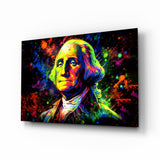 Benjamin Franklin Glass Wall Art || Designer Collection.
