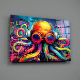 Octopus Glass Wall Art || Designer Collection.