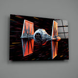 Tıe Fighter Glass Wall Art || Designer Collection.