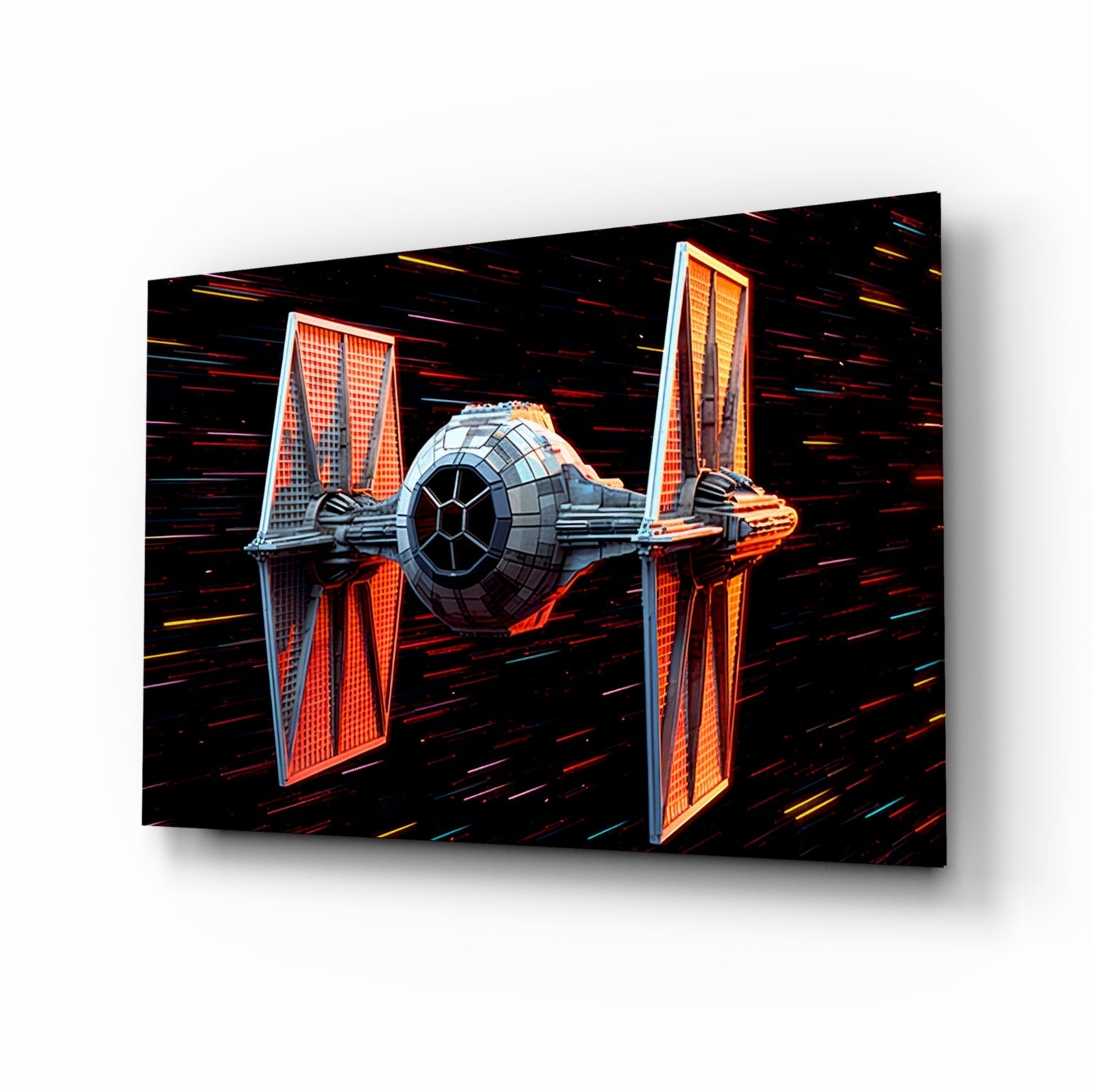 Tıe Fighter Glass Wall Art || Designer Collection.