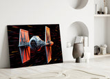Tıe Fighter Glass Wall Art || Designer Collection.