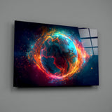 World Glass Wall Art || Designer Collection.