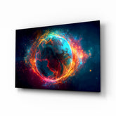 World Glass Wall Art || Designer Collection.