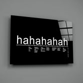 Laughter Analysis Glass Wall Art || Designer Collection.
