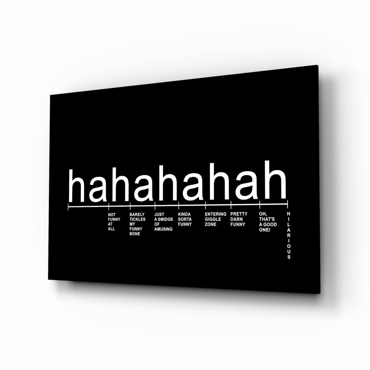 Laughter Analysis Glass Wall Art || Designer Collection.