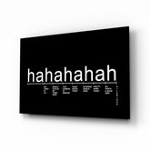 Laughter Analysis Glass Wall Art || Designer Collection.