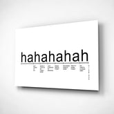 Laughter Analysis Glass Wall Art || Designer Collection.