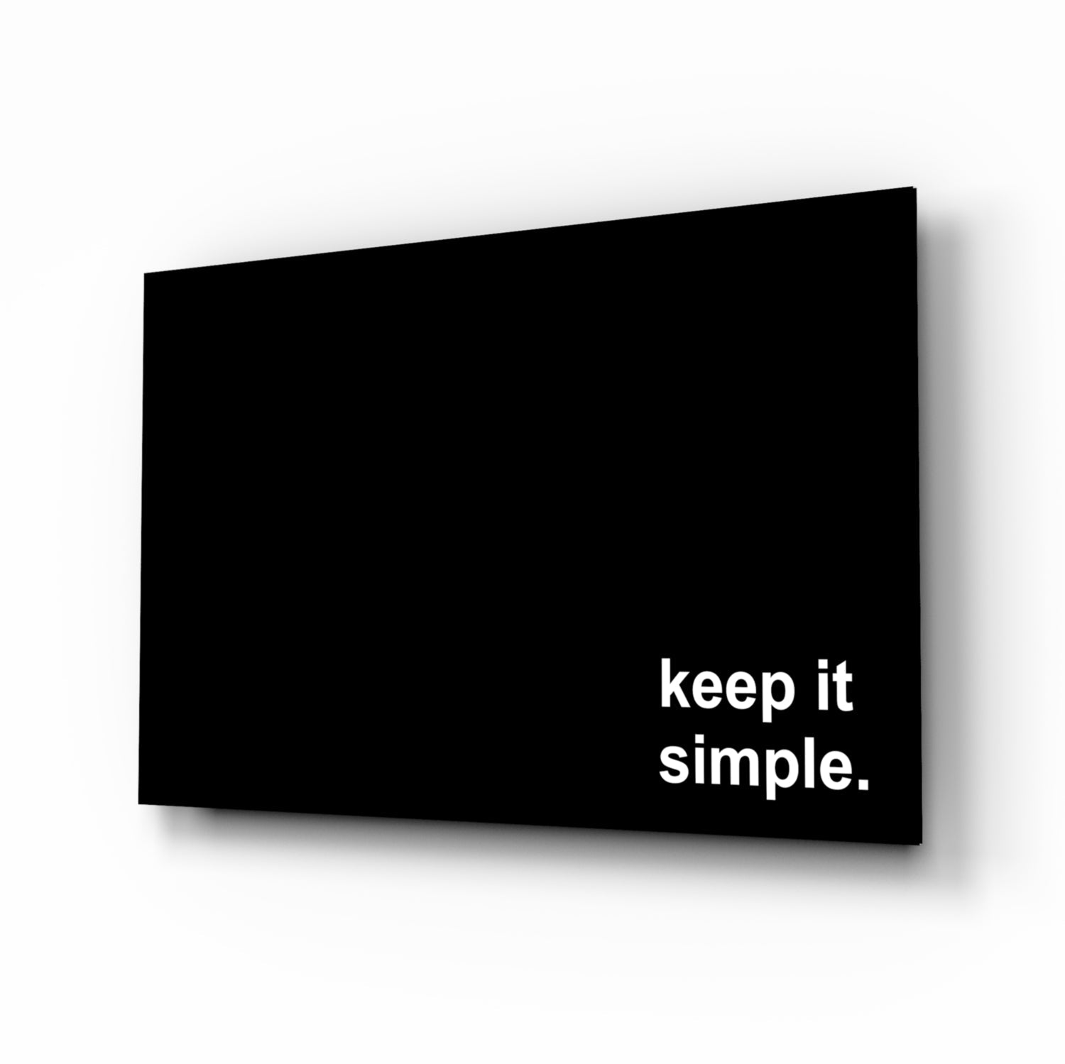 Keep It Simple Glass Wall Art || Designer Collection.
