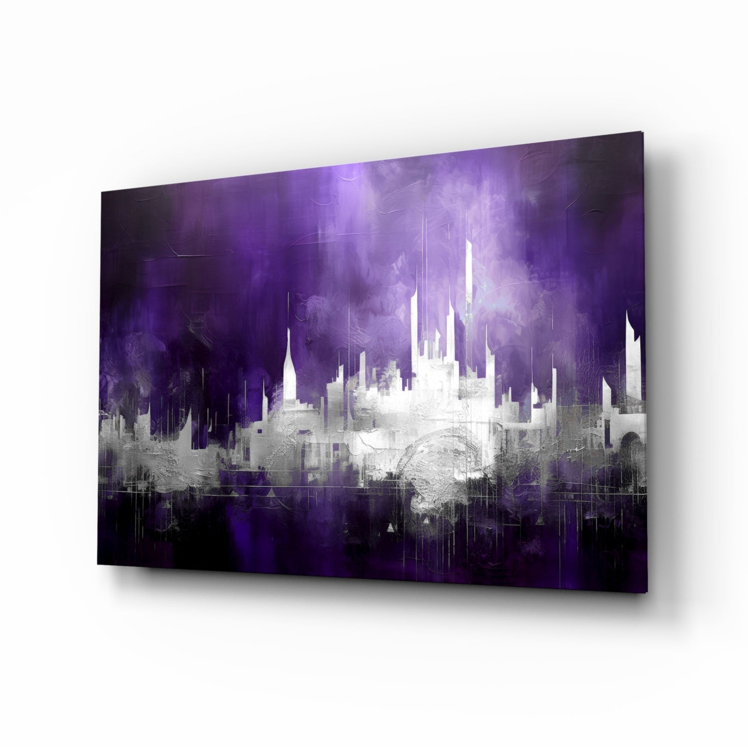 City Silhouette Glass Wall Art || Designer Collection.