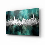 City Silhouette Glass Wall Art || Designer Collection.